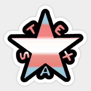 Texas Pride-Trans-Textless Sticker